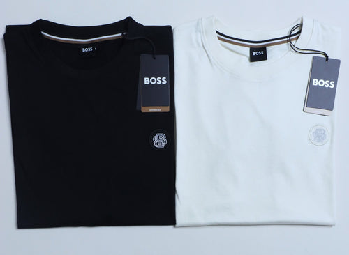 Playera Boss parche circular negra