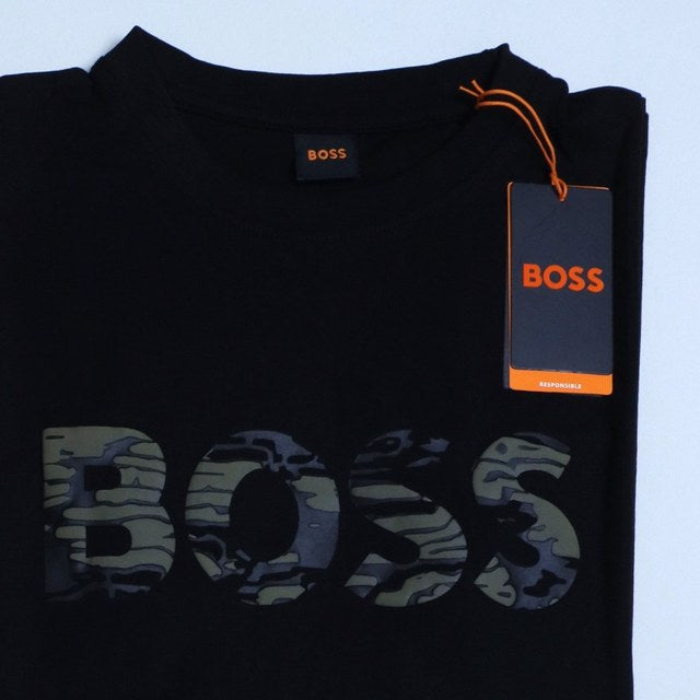Playera Boss camuflaje negra